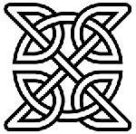 Image of a celtic square knot