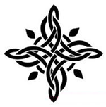 Celtic knot in a star shape