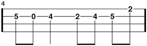 variation for the fourth bar by adding a note